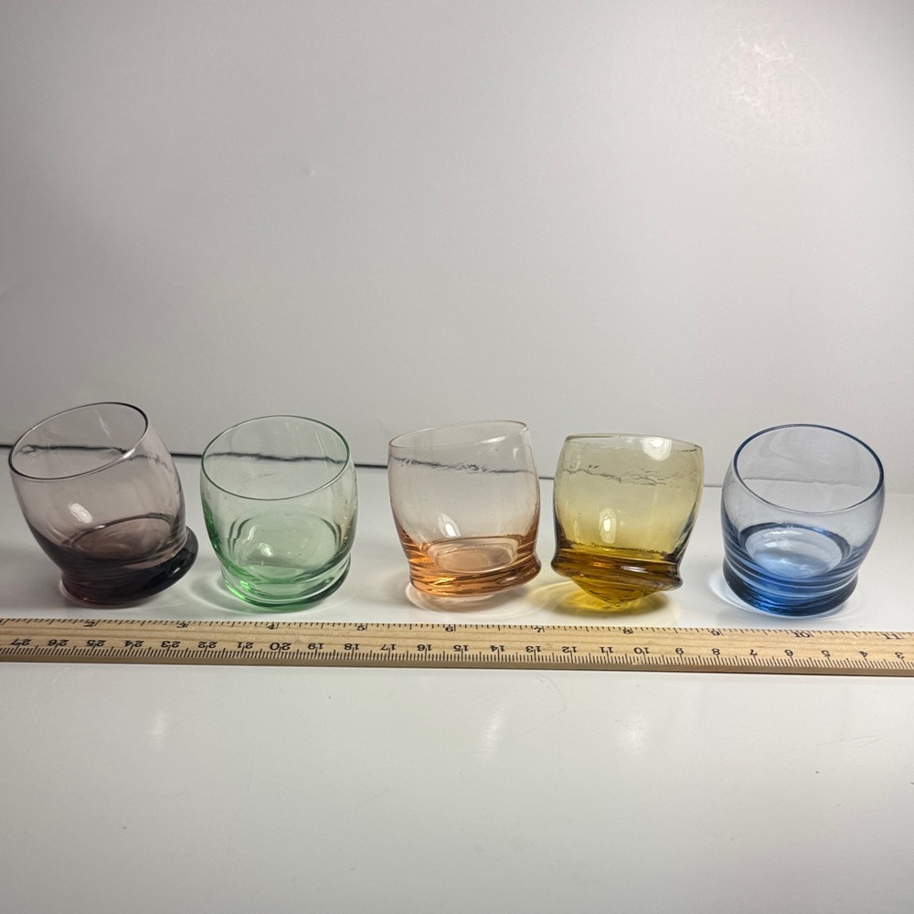 Circleware Set of 5 Moondance Rolly Shot Glasses